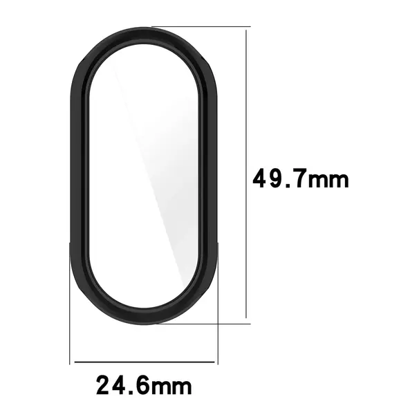 Etui z osłoną ekranu Bizon Case Watch Felipe do Xiaomi Mi Smart Band 8 przezroczyste