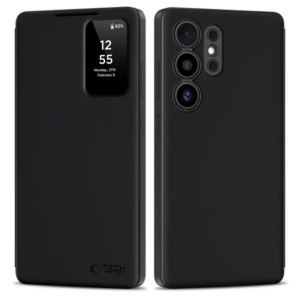 Etui z klapką Tech-Protect Smart Wallet Samsung Galaxy S25 Ultra Matte Black
