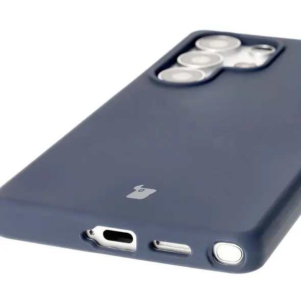 Silikonowe etui Bizon Soft Case do Samsung Galaxy S25 Ultra niebieskie