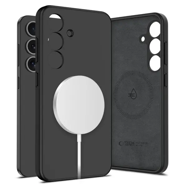 Etui Tech-Protect Liquid Silicone MagSafe Samsung Galaxy S25 Black