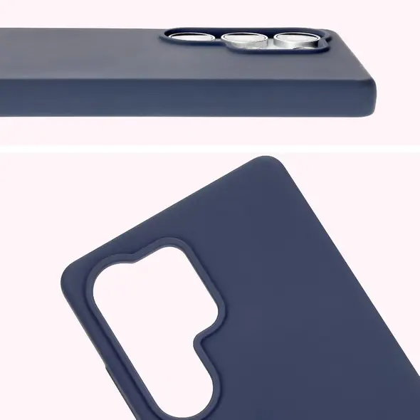 Silikonowe etui Bizon Soft Case do Samsung Galaxy S25 Ultra niebieskie
