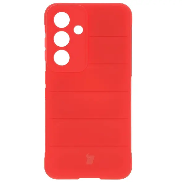 Pancerne etui Bizon Case Tur do Samsung Galaxy S25 czerwone