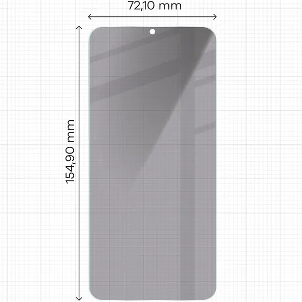 Prywatyzujące szkło hartowane Bizon Glass Clear Shadow do Samsung Galaxy S25 Plus / S24 Plus przyciemniane