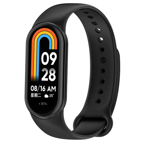Pasek Bizon Strap Watch Dots do Xiaomi Mi Smart Band 8 czarny