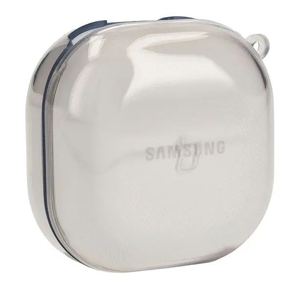 Etui Bizon Case Headphone Clear do Samsung Galaxy Buds Live / Pro / Buds2 / Buds2 Pro / Buds FE przezroczysto-czarne