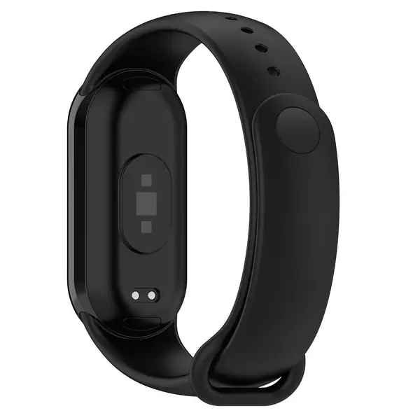 Silikonowy pasek Bizon Strap Watch Silicone do Xiaomi Smart Band 9 / 9 NFC / 8 czarny