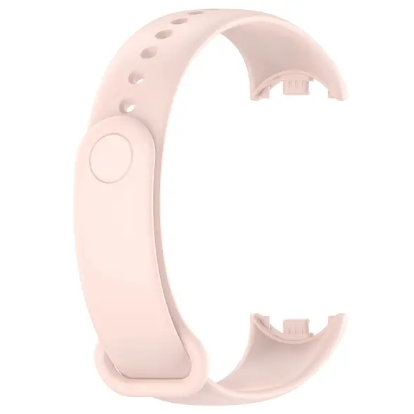 Pasek Bizon Strap Watch Dots do Xiaomi Mi Smart Band 8 jasnoróżowy