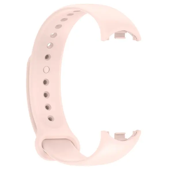 Pasek Bizon Strap Watch Dots do Xiaomi Mi Smart Band 8 jasnoróżowy