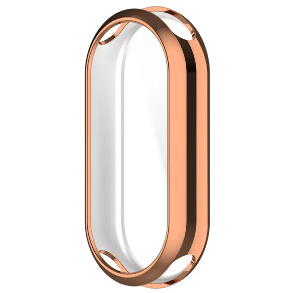 Etui z osłoną ekranu Bizon Case Watch Felipe do Xiaomi Mi Smart Band 8 różowozłote