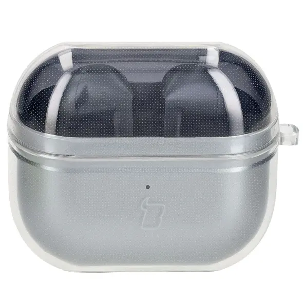 Elastyczne etui z karabińczykiem Bizon Case Headphone Clear do Samsung Galaxy Buds 3/3 Pro przeźroczyste