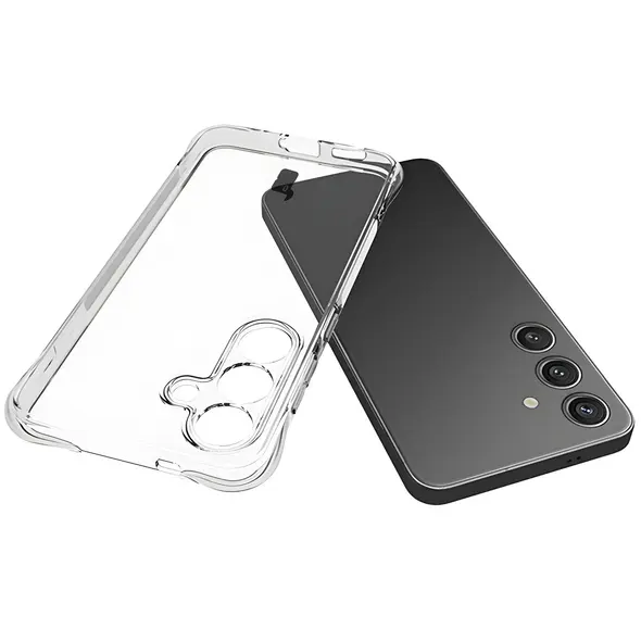 Etui + 2x szkło na ekran Bizon Case Clear Pack do Samsung Galaxy S25 przezroczyste