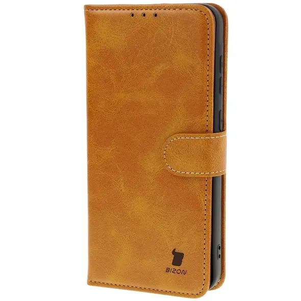 Etui z klapką Bizon Case Pocket do Samsung Galaxy A36 5G brązowe
