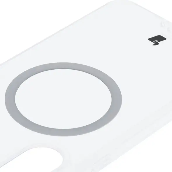 Etui z pierścieniem magnetycznym Bizon Case CrystalO do Samsung Galaxy A36 5G przezroczyste