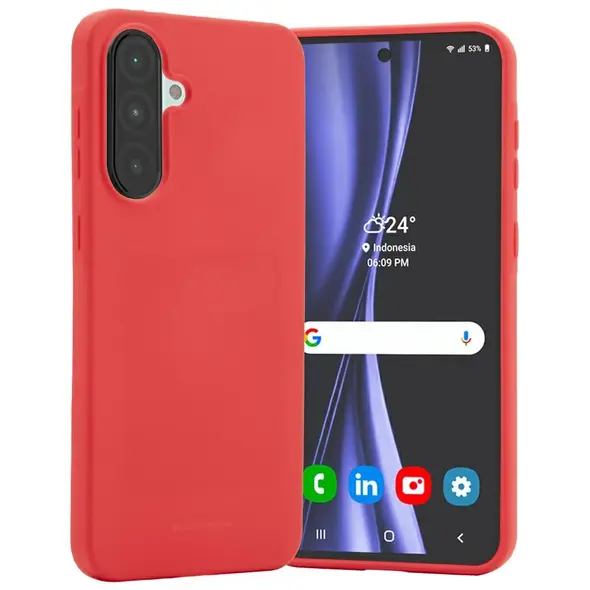 Etui Mercury Soft do Samsung Galaxy A36 czerwony