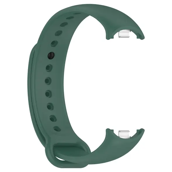 Silikonowy pasek Bizon Strap Watch Silicone do Xiaomi Smart Band 9 / 9 NFC / 8 ciemnozielony