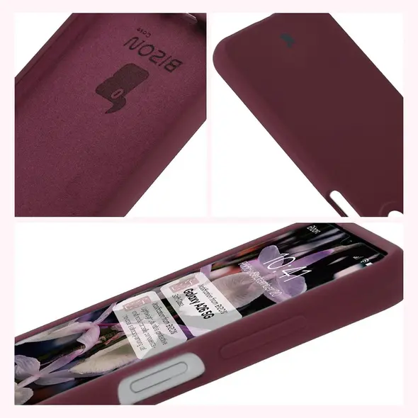 Silikonowe etui Bizon Soft Case do Samsung Galaxy A26 5G ciemnofioletowe