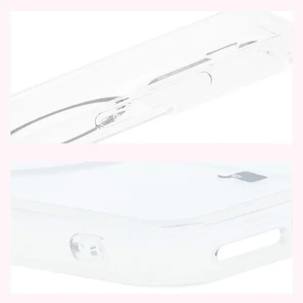 Etui z pierścieniem magnetycznym Bizon Case CrystalO do Xiaomi 15 przezroczyste