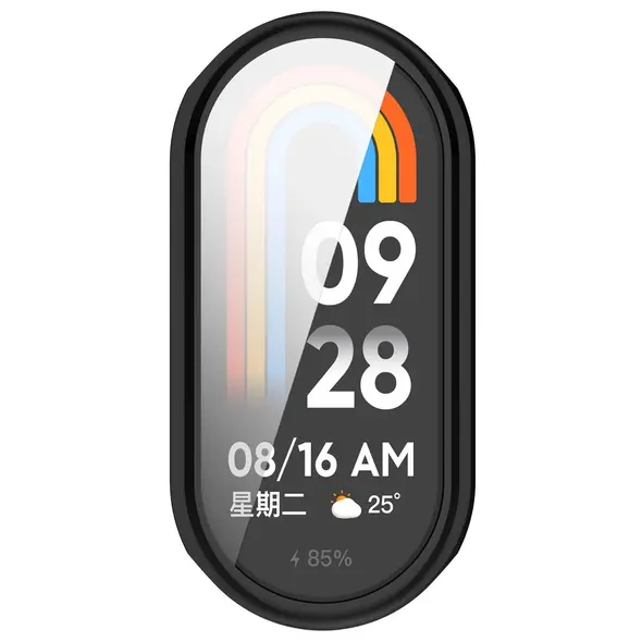 Etui z osłoną ekranu Bizon Case Watch Felipe do Xiaomi Smart Band 10 czarne