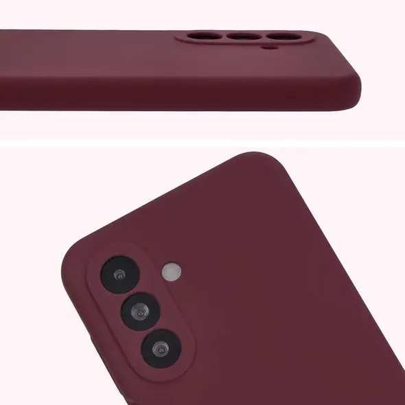 Silikonowe etui Bizon Soft Case do Samsung Galaxy A26 5G ciemnofioletowe