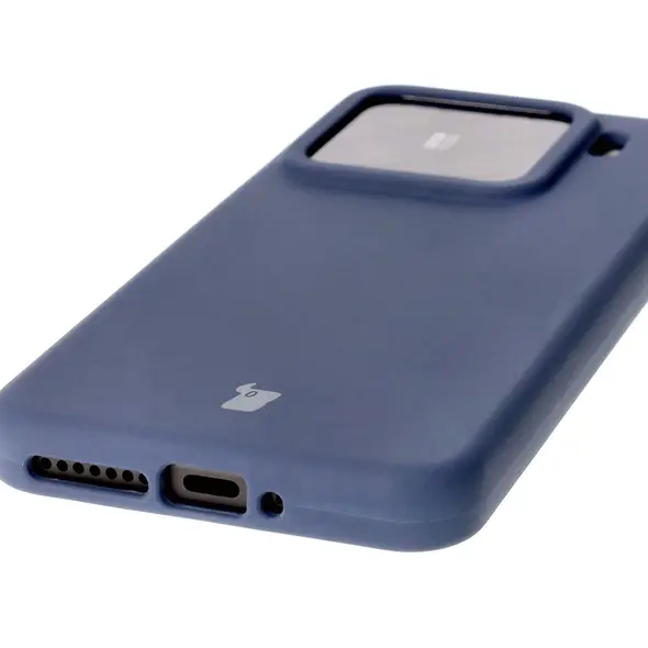 Silikonowe etui Bizon Soft Case do Xiaomi 15 ciemnoniebieskie
