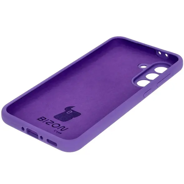 Silikonowe etui Bizon Soft Case do Samsung Galaxy A36 5G fioletowe