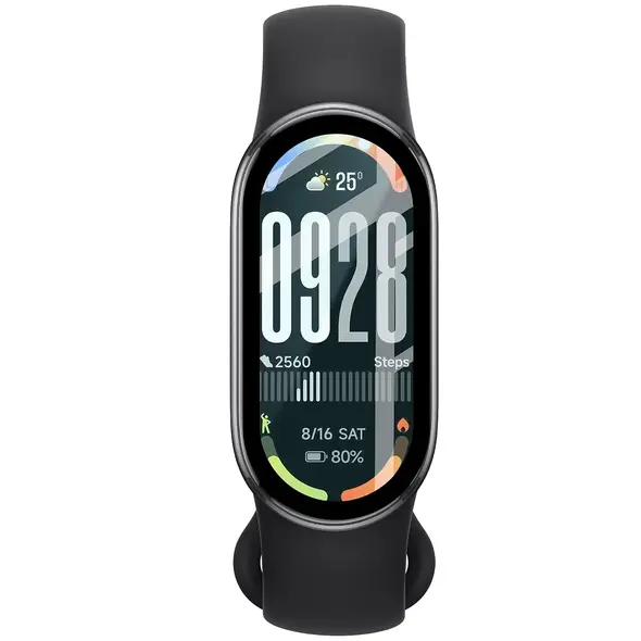 Szkło hybrydowe Bizon Glass Watch Edge Hybrid dla Xiaomi Smart Band 10 czarne