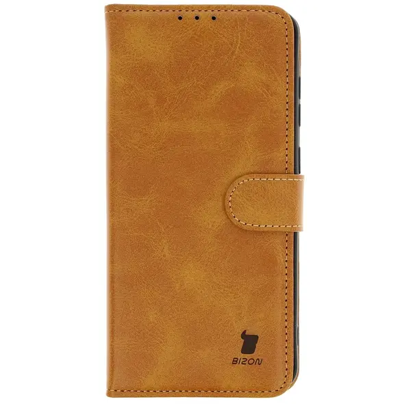 Etui z klapką Bizon Case Pocket do Samsung Galaxy A36 5G brązowe