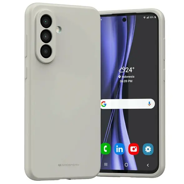 Etui Mercury Silicone do Samsung Galaxy A36 kamienny