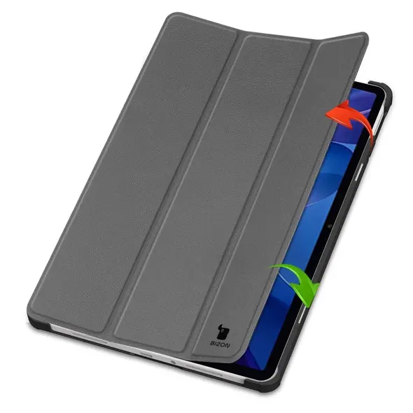 Etui z klapką Bizon Case Tab Croc do Xiaomi Redmi Pad 2 szare