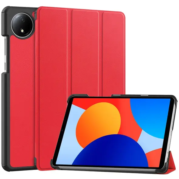 Etui z klapką Bizon Case Tab Croc do Xiaomi Redmi Pad SE 8.7 czerwone
