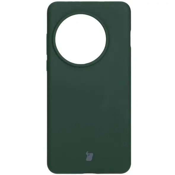 Silikonowe etui Bizon Soft Case do OnePlus 13 ciemnozielone