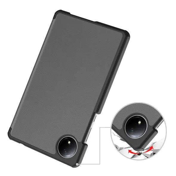Etui z klapką Bizon Case Tab Croc do Xiaomi Redmi Pad SE 8.7 szare