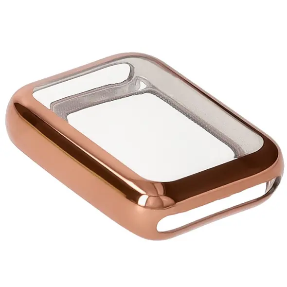 Etui z osłoną ekranu Bizon Case Watch Felipe do Xiaomi Mi Smart Band 9 Pro różowozłote
