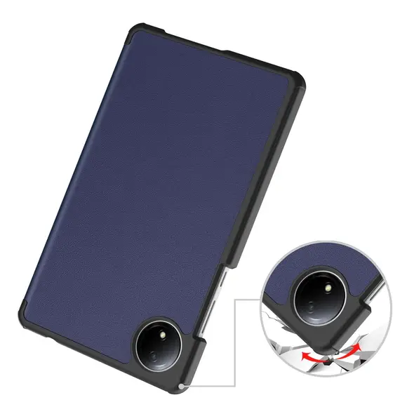 Etui z klapką Bizon Case Tab Croc do Xiaomi Redmi Pad SE 8.7 ciemnoniebieskie