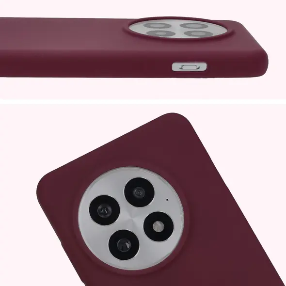 Silikonowe etui Bizon Soft Case do OnePlus 13 ciemnofioletowe