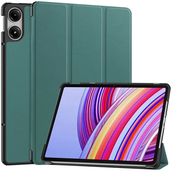 Etui Bizon Case Tab Croc do Xiaomi Redmi Pad Pro 12.1 ciemnozielone