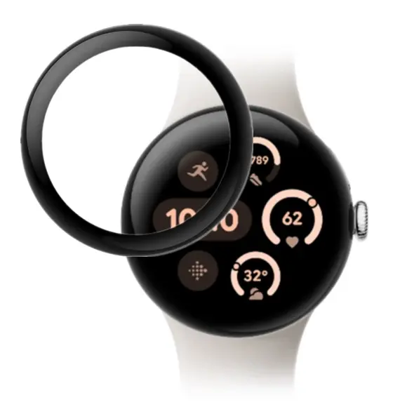 Szkło hybrydowe Bizon Glass Watch Edge Hybrid do Google Pixel 3 41 mm czarne