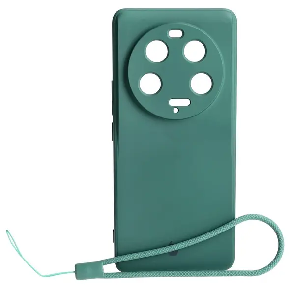 Etui Bizon Case Silicone Sq do Xiaomi 13 Ultra ciemnozielone