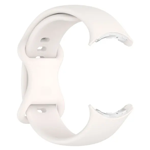 Silikonowy pasek Bizon Strap Watch Silicone do Google Pixel Watch 3 (45mm) perłowy