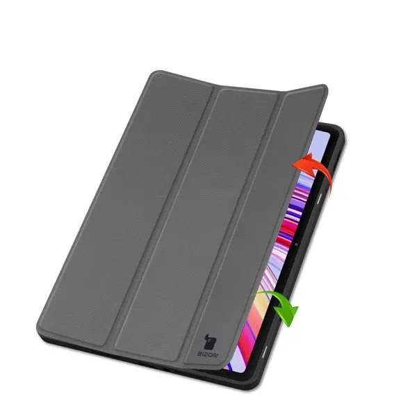 Etui z klapką Bizon Case Tab Lizard do Xiaomi Redmi Pad Pro 12.1 szare