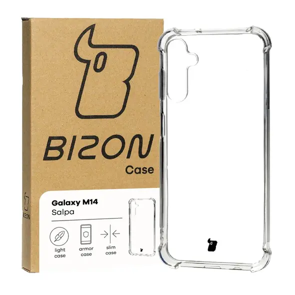 Elastyczne etui Bizon Case Salpa do Samsung Galaxy M14 5G przezroczyste