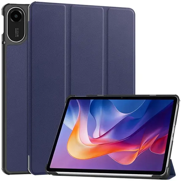 Etui z klapką Bizon Case Tab Croc do Xiaomi Redmi Pad 2 granatowe
