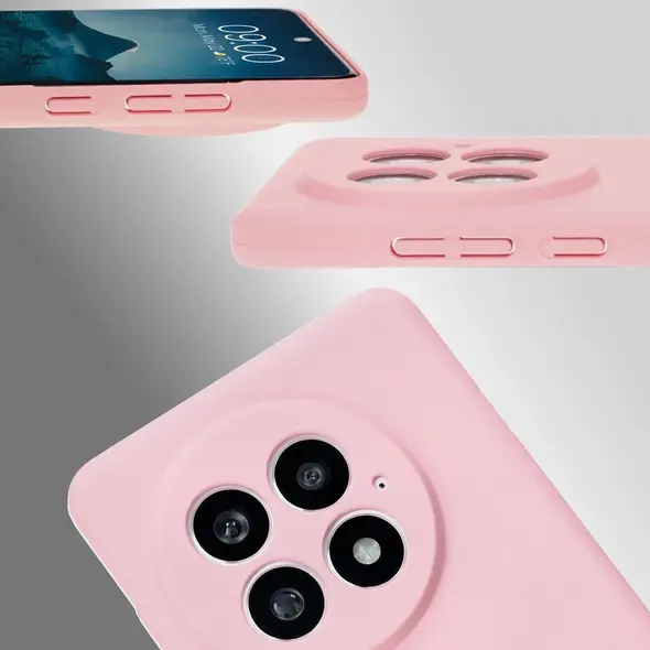 Etui Bizon Case Łupka do OnePlus 13 różowe