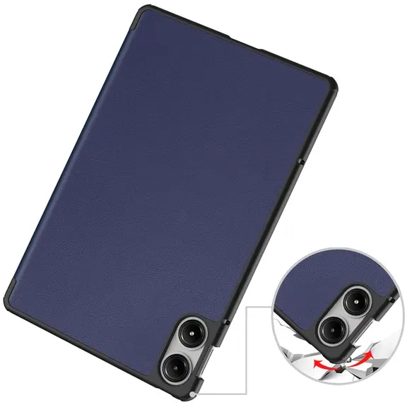 Etui z klapką Bizon Case Tab Croc do Xiaomi Redmi Pad Pro 12.1 granatowe