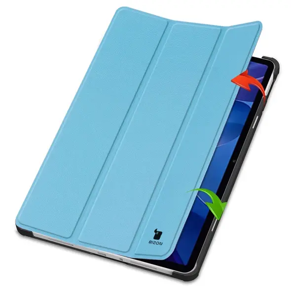 Etui z klapką Bizon Case Tab Croc do Xiaomi Redmi Pad 2 błękitne