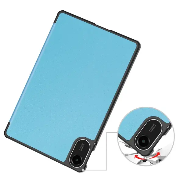 Etui z klapką Bizon Case Tab Croc do Xiaomi Redmi Pad 2 błękitne