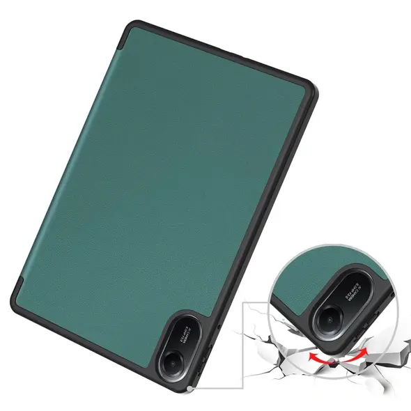 Etui z klapką Bizon Case Tab Lizard do Xiaomi Redmi Pad 2 ciemnozielone