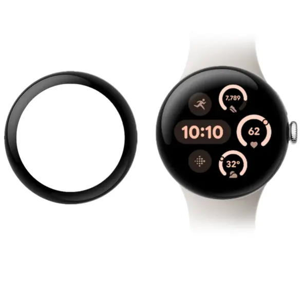 Szkło hybrydowe Bizon Glass Watch Edge Hybrid do Google Pixel 3 41 mm czarne