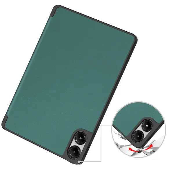 Etui z klapką Bizon Case Tab Lizard do Xiaomi Redmi Pad Pro 12.1 ciemnozielone