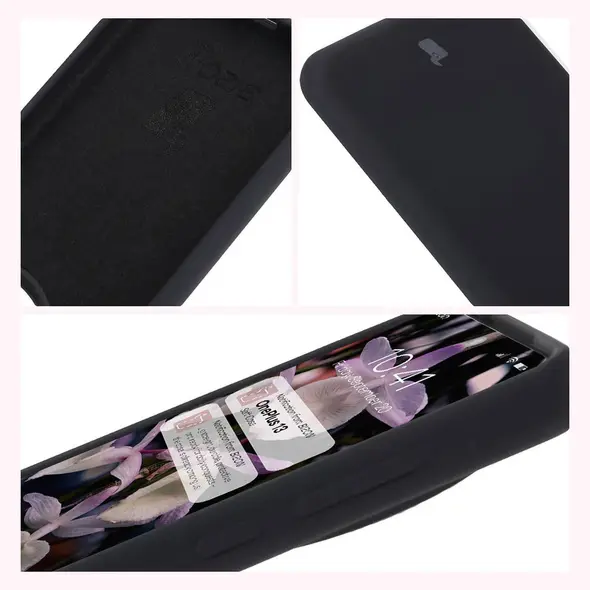 Silikonowe etui Bizon Soft Case do OnePlus 13 czarne
